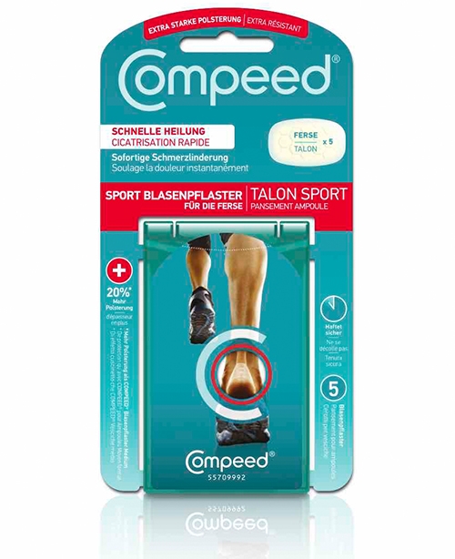 Compeed Sport Blasenpflaster für Ferse 5 Stk
