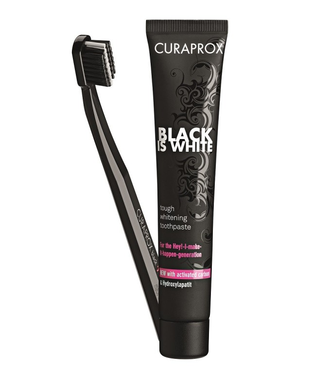 Curaprox Black Is White Set 1 Zahnpaste 90ml + 1 Zahnbürste CS 5460